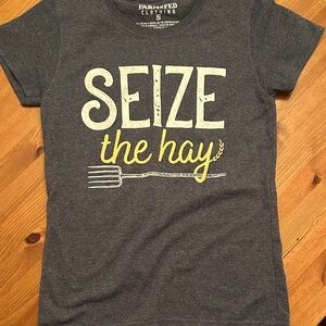 Gray 'Seize the Hay' Women's Tee